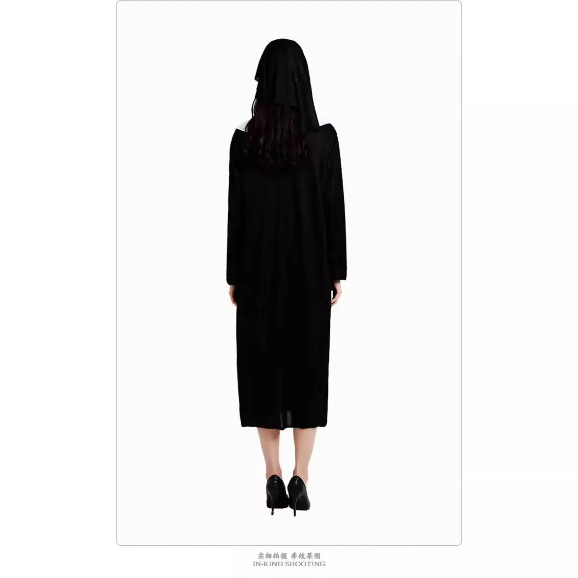 European and American cosplay nun robes, party role-playing costumes, stage performance costumes for dramas