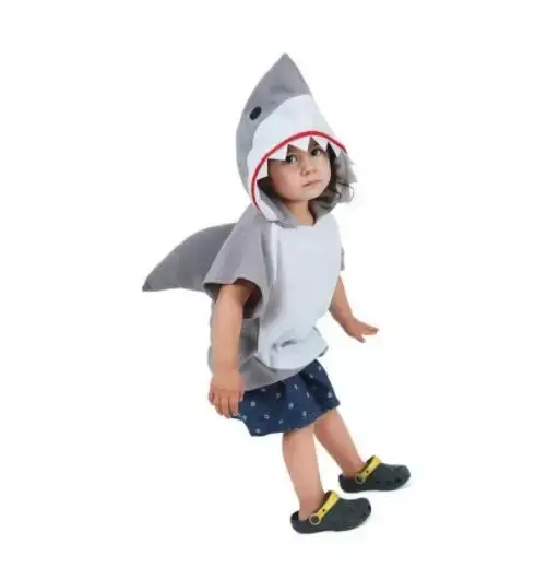 2025 Halloween Child Kids Boy Girl New Year Carnival Party Shark Cos Clothing Funny Shark Animals Cosplay Costumes