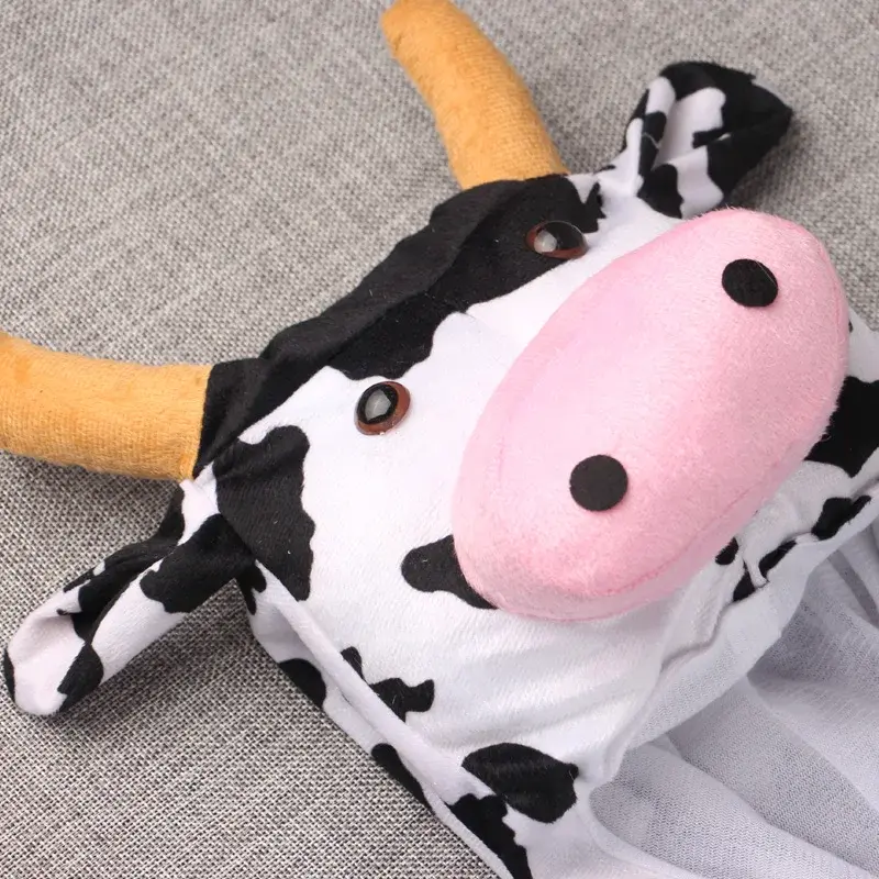 Children Kids Cows Yellow Cattle Costume Cosplay Halloween Animals Costumes Jumpsuit for Height 90-150 cm Boy Girl