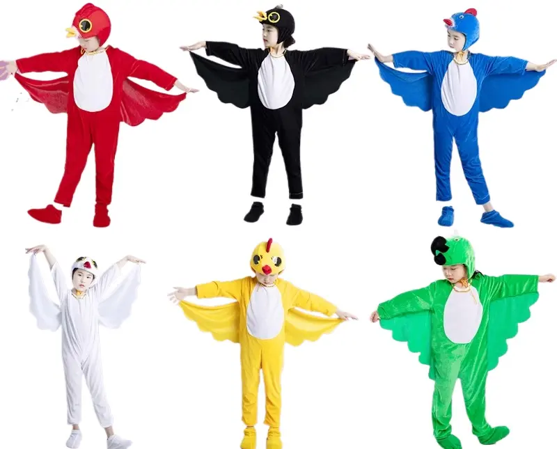 New children's Halloween animal showshowcostumes Owl EagleCrow parrot Flamingos orioles bird birds men andwomen Carnival costume