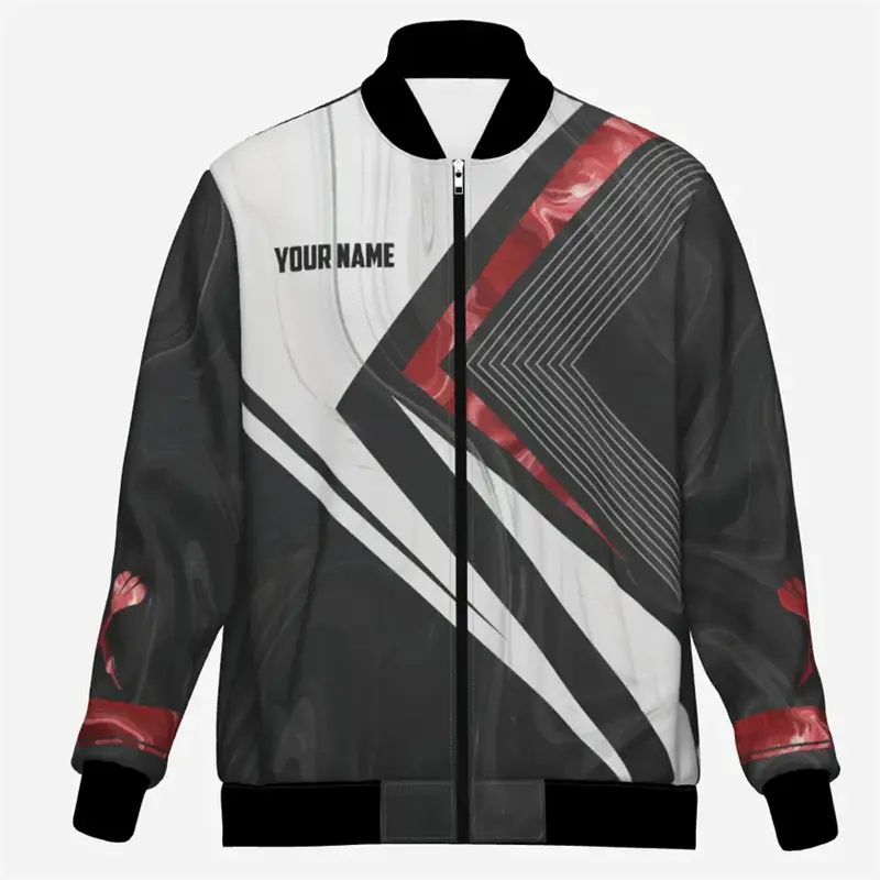 Fashion Darts 3D Printed Jacket Custom Name Team Name Personalization Zipper Jackets Trend Casual Oversized Sweatshirt Coat