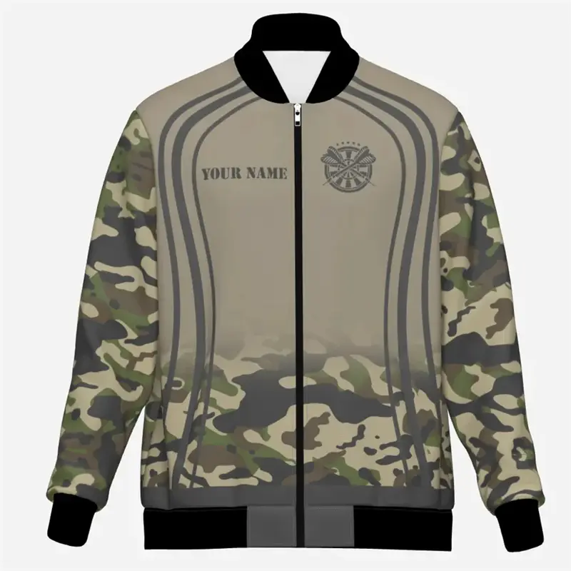 Fashion Darts 3D Printed Jackets Custom Name Team Name Personalization Bomber Jacket Trend Casual Oversized Sweatshirts Coat