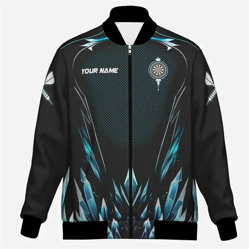 Fashion Darts Graphic Jackets Custom Name Team Name Personalization 3D Printed Jacket Trend Casual Oversized Sweatshirt Coat