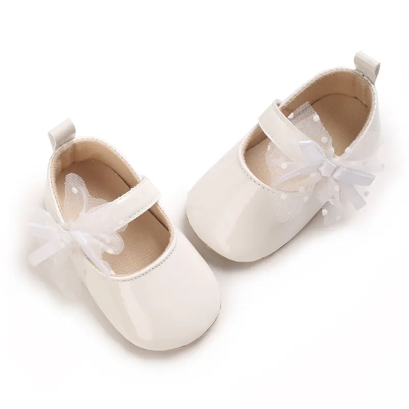 Charming Girls' Mary Jane Flats with Bow Accent - Soft Sole