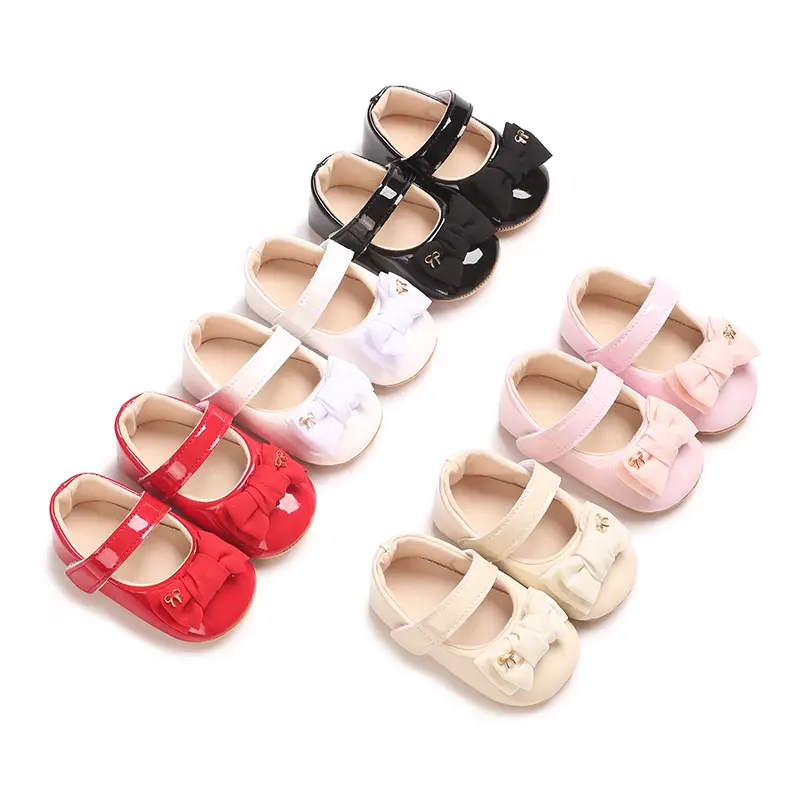 Newborn toddler shoes sweet wind flower baby princess shoes rubber sole non-slip baby shoes can be worn princess