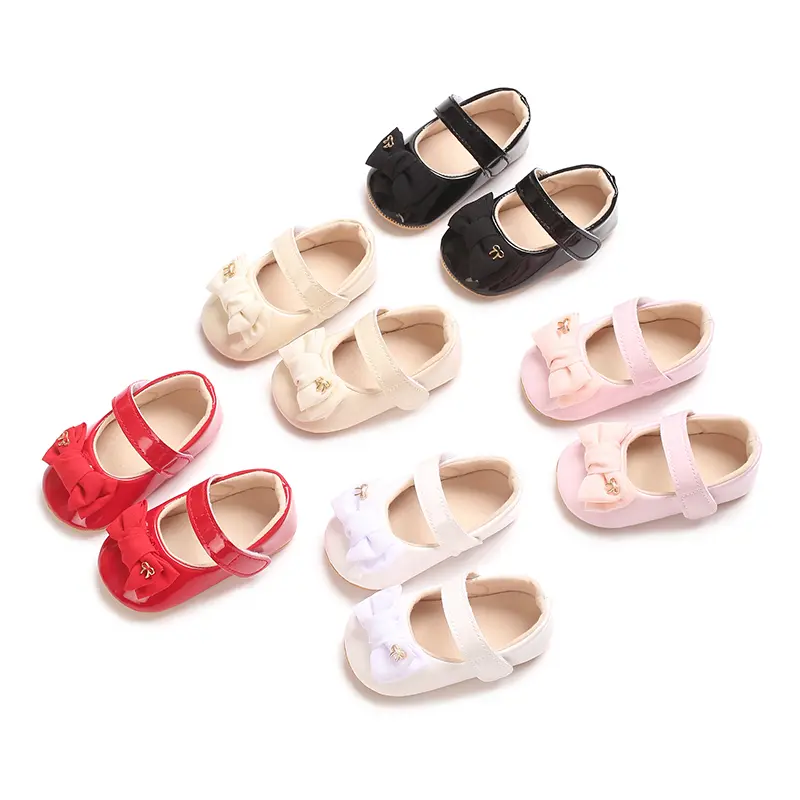 Newborn toddler shoes sweet wind flower baby princess shoes rubber sole non-slip baby shoes can be worn princess
