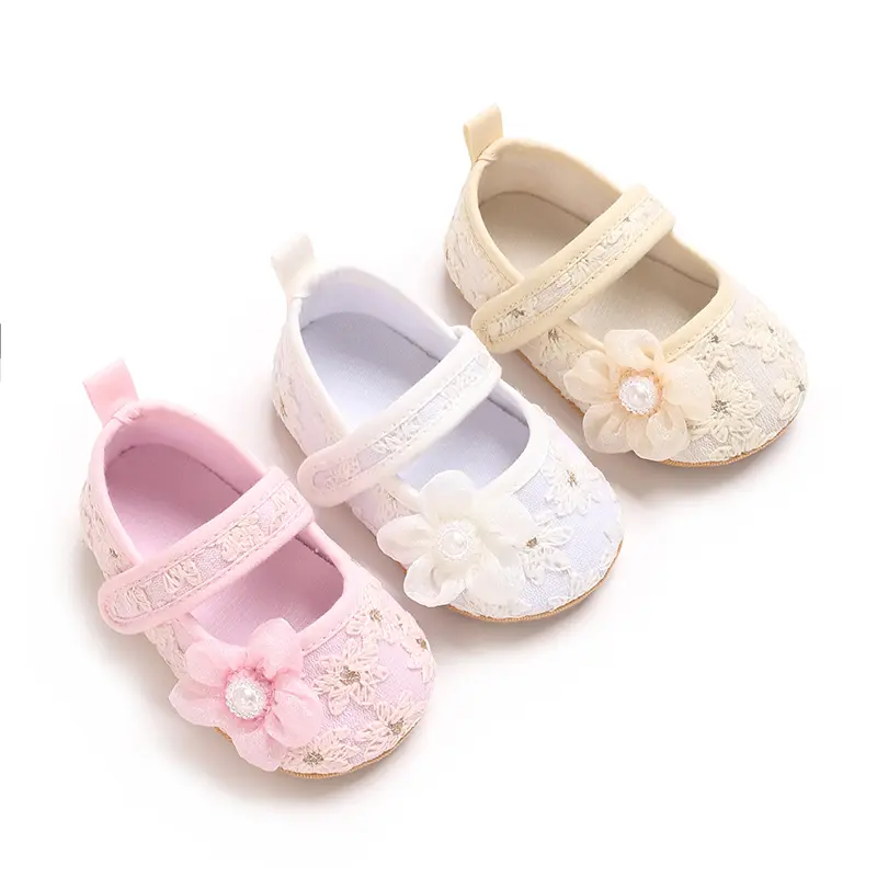 Baby Girls Mary Jane Flats with Bownot Non Slip Soft Sole PU Leather Newborn Infant Toddler First Walker Cirb Dress Shoes