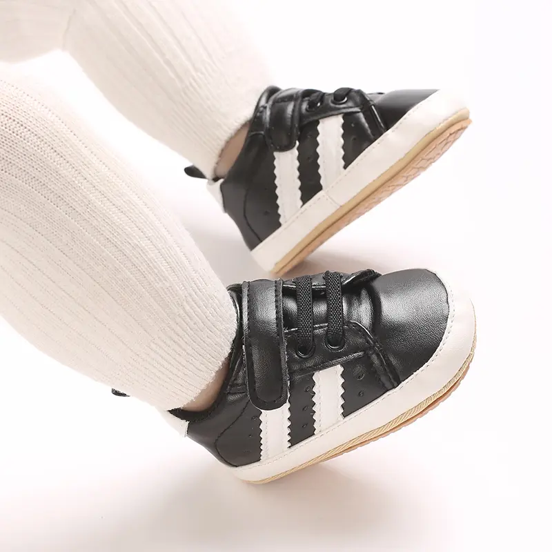 Fashionable and simple Baby Boys and Unisex First Kicks Slip Resistant Shoes & Sneakers for Infant and Toddler
