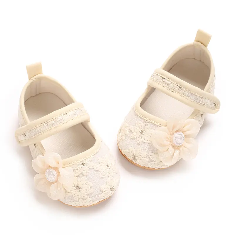 Baby Girls Mary Jane Flats with Bownot Non Slip Soft Sole PU Leather Newborn Infant Toddler First Walker Cirb Dress Shoes