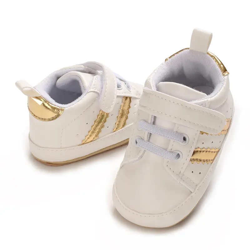 Fashionable and simple Baby Boys and Unisex First Kicks Slip Resistant Shoes & Sneakers for Infant and Toddler