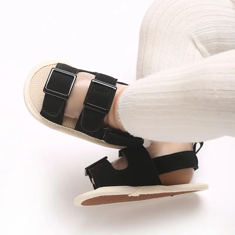 Fashion Baby PU Casual Sandals Infant Boy Girls Soft Rubber Soled and Non Slip Walking Shoes
