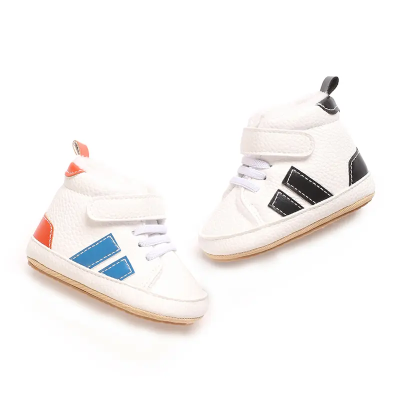 New baby shoes PU leather casual shoes anti slip soft sole fashionable baby shoes walking shoes