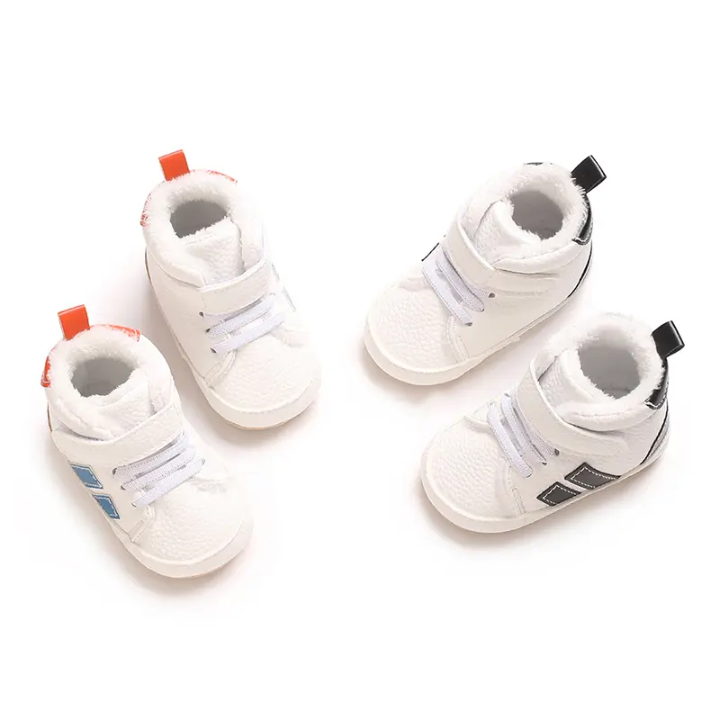 New baby shoes PU leather casual shoes anti slip soft sole fashionable baby shoes walking shoes