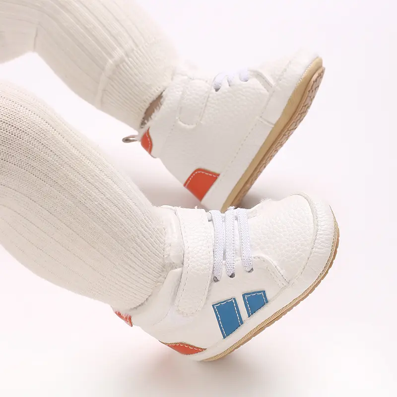 New baby shoes PU leather casual shoes anti slip soft sole fashionable baby shoes walking shoes