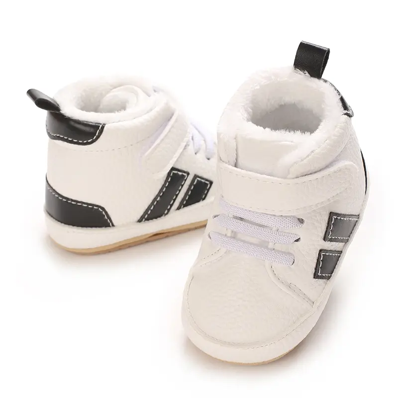 New baby shoes PU leather casual shoes anti slip soft sole fashionable baby shoes walking shoes