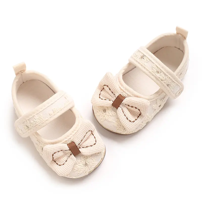 Spring and Autumn Baby Shoes Fashionable Classic Girl Baby Sweet PU Princess Shoes Rubber Sole Anti slip Walking Shoes