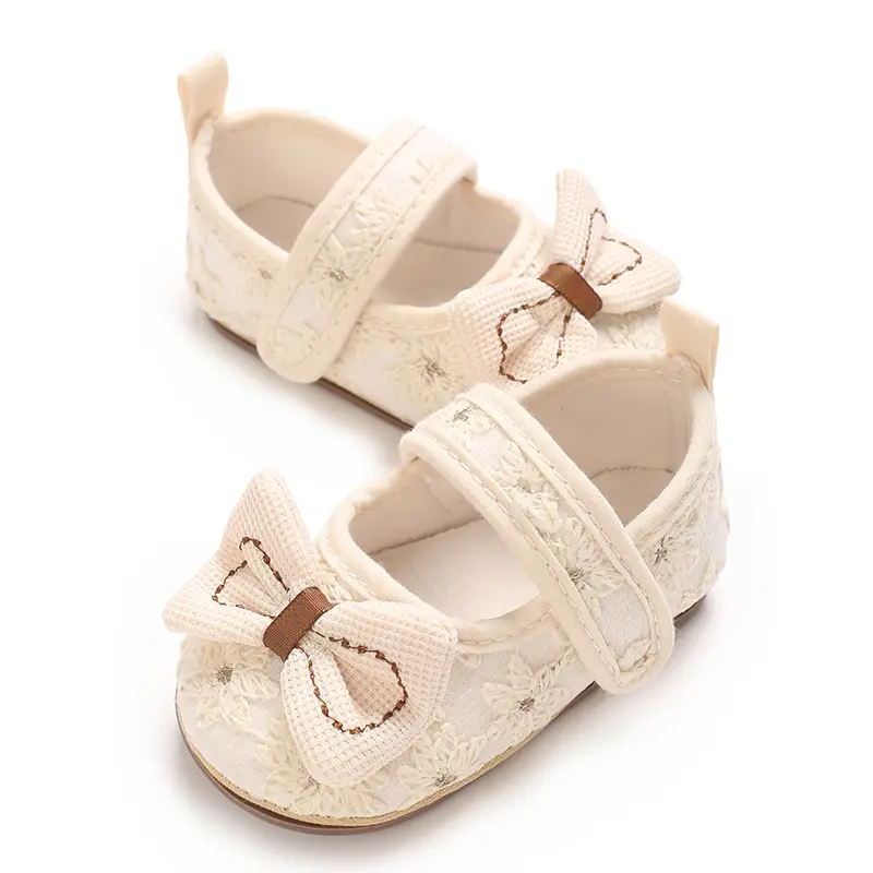 Spring and Autumn Baby Shoes Fashionable Classic Girl Baby Sweet PU Princess Shoes Rubber Sole Anti slip Walking Shoes