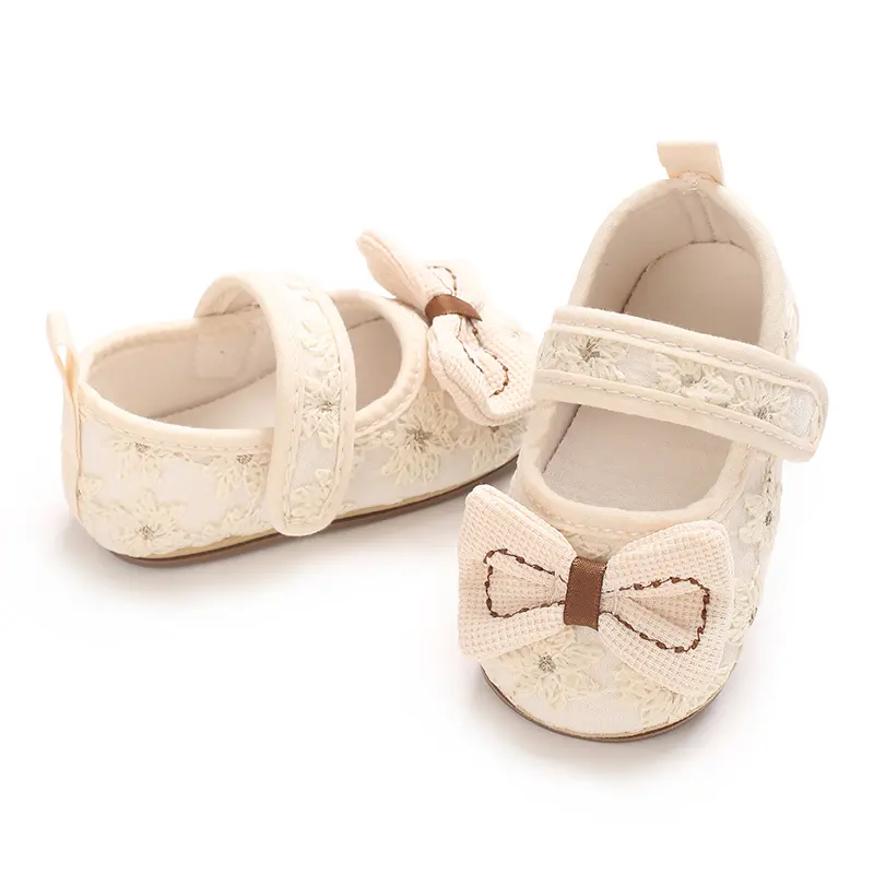 Spring and Autumn Baby Shoes Fashionable Classic Girl Baby Sweet PU Princess Shoes Rubber Sole Anti slip Walking Shoes