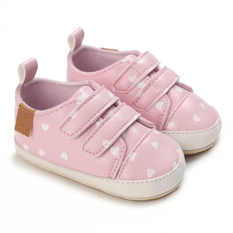 Baby Girls Boys Shoes Soft Anti-Slip Sole Newborn First Walkers High Top Canvas Denim Unisex Infant Sneaker