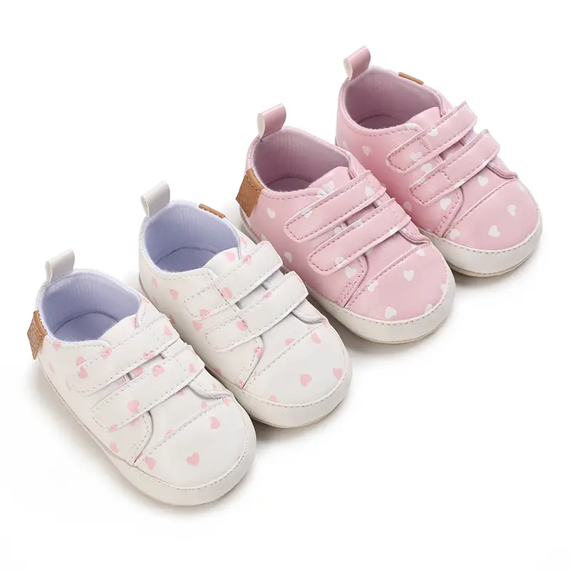Baby Girls Boys Shoes Soft Anti-Slip Sole Newborn First Walkers High Top Canvas Denim Unisex Infant Sneaker