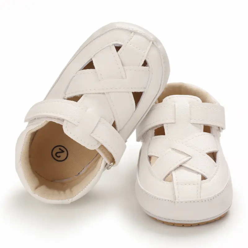 Boys Girls Baby Classic Casual Shoes Toddler Vintage Leather Non-slip Soft-soled Baby Walking Shoes 0-18 Months