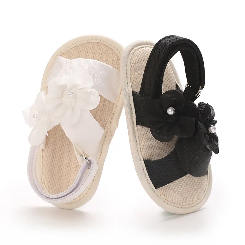 Infant Baby Boys Girls Sandals Summer Baby Wedding Dress Flat Shoes Newborn Crib Shoes First Walkers Prewalkers Shoes