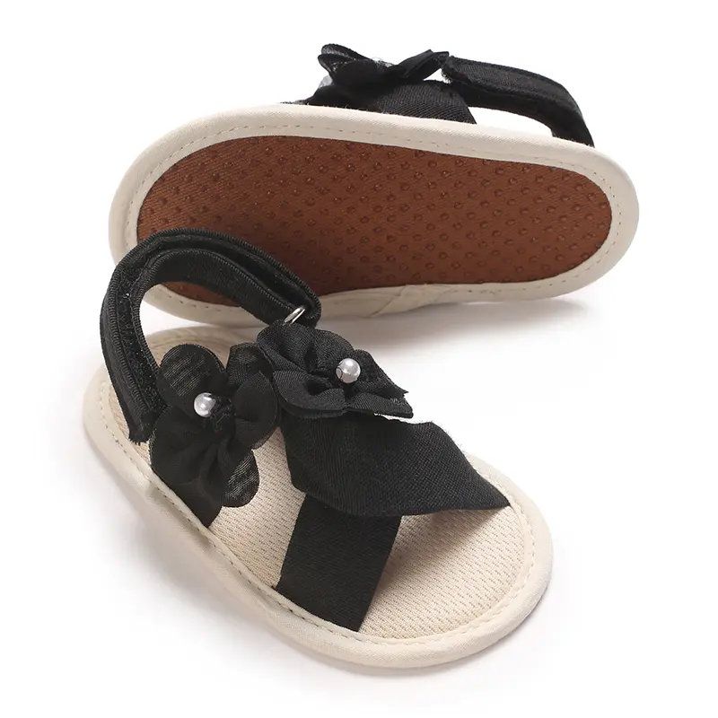 Infant Baby Boys Girls Sandals Summer Baby Wedding Dress Flat Shoes Newborn Crib Shoes First Walkers Prewalkers Shoes