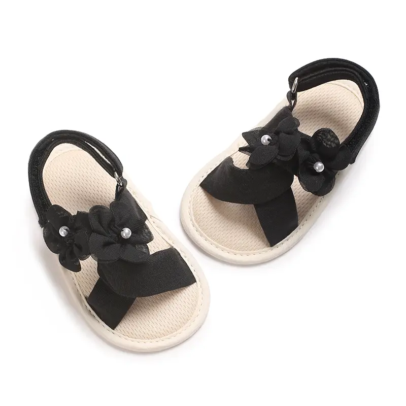 Infant Baby Boys Girls Sandals Summer Baby Wedding Dress Flat Shoes Newborn Crib Shoes First Walkers Prewalkers Shoes