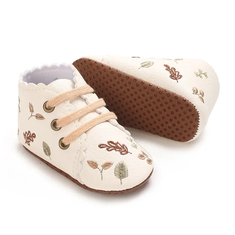 Baby Girls Mary Jane Flats with Bowknot Princess Party Dress Crib Shoes Non-Slip Soft Rubber Sole for Toddler First Walkers
