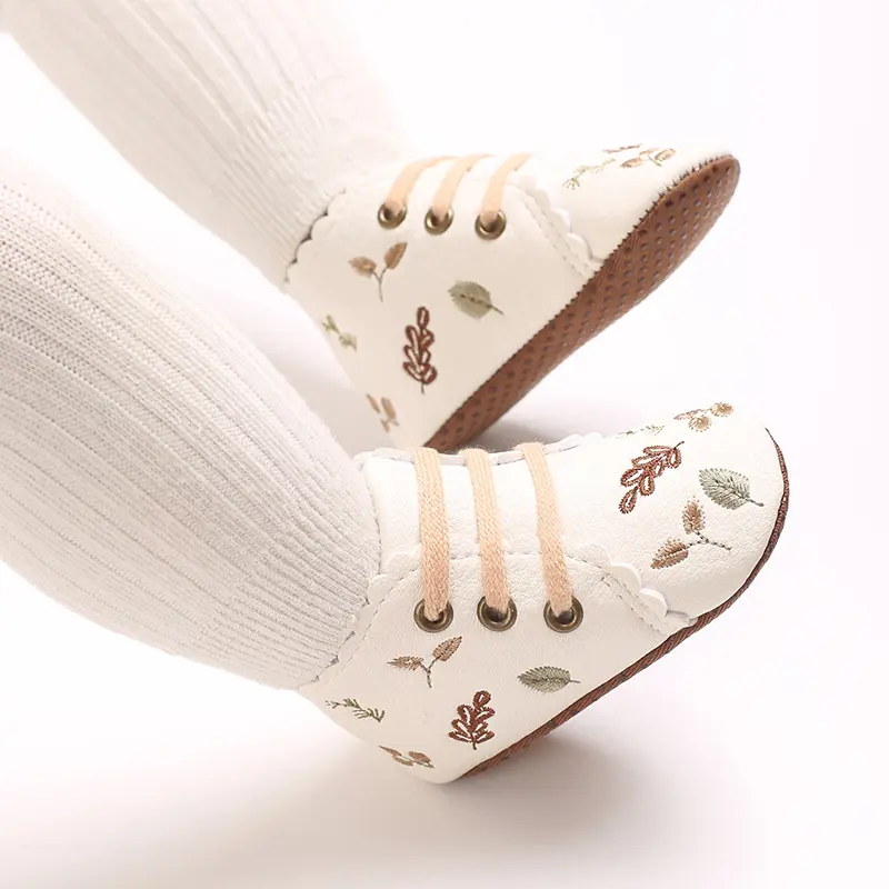 Baby Girls Mary Jane Flats with Bowknot Princess Party Dress Crib Shoes Non-Slip Soft Rubber Sole for Toddler First Walkers