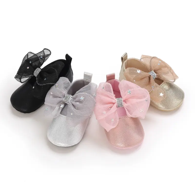 Spring And Autumn 0-1 Year Old Female Baby Soft Soled Princess Shoes Baby Walking Shoes