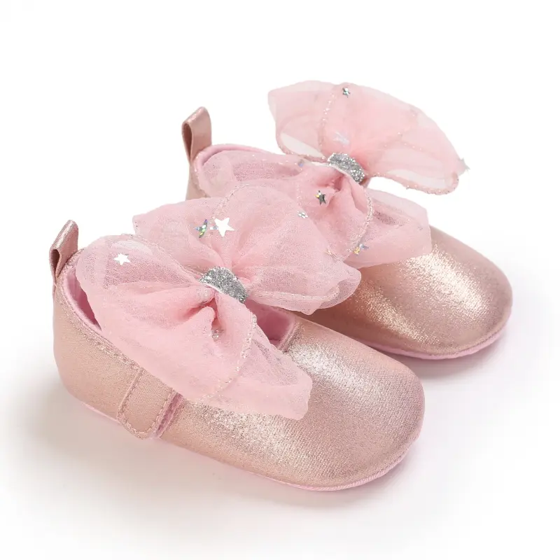 Spring And Autumn 0-1 Year Old Female Baby Soft Soled Princess Shoes Baby Walking Shoes