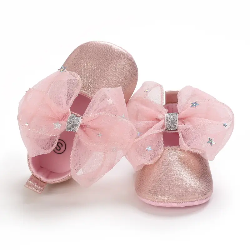 Spring And Autumn 0-1 Year Old Female Baby Soft Soled Princess Shoes Baby Walking Shoes