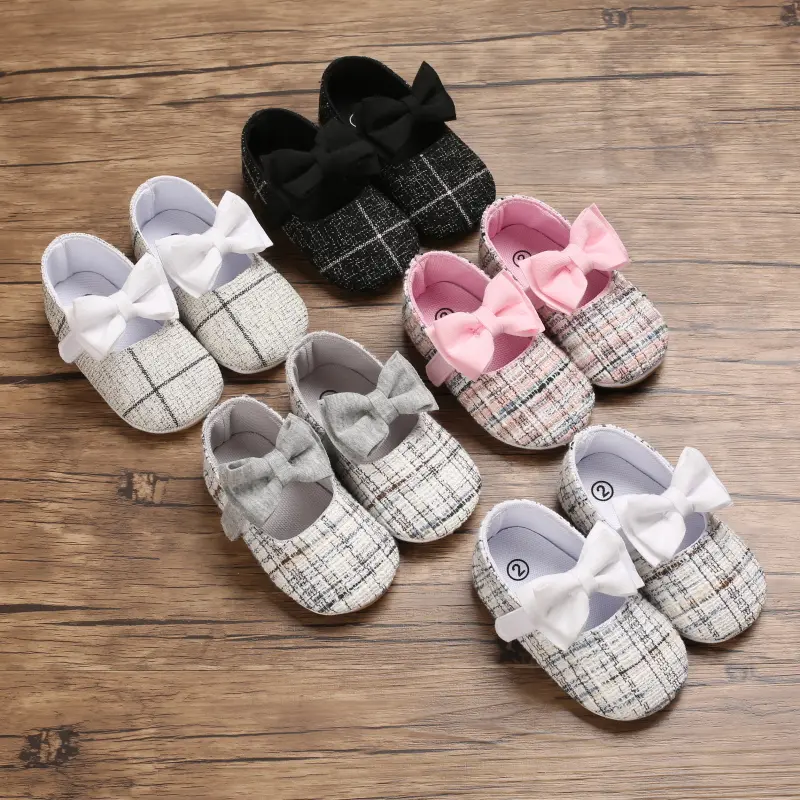 Spring Autumn Cotton Sole Baby Girl Shoes Newborn Toddler Bow Love First Walkers Anti-slip Baby Casual Shoes Moccasins