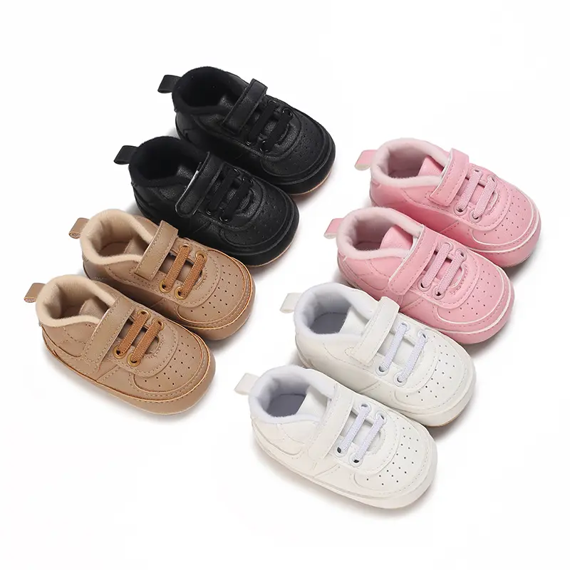 Baby Shoes Boys Girls Infant Sneakers Non-Slip Soft Rubber Sole Toddler Crib First Walker Lightweight Shoes