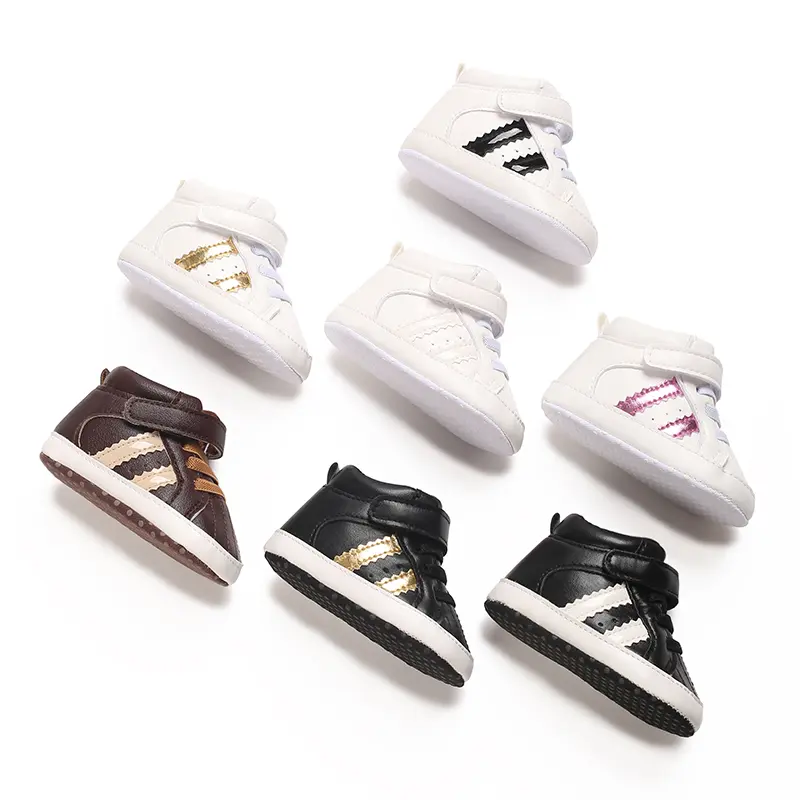 Spring And Autumn Style 0-1 Year Old Baby Walking Shoes Soft Soled Baby Shoes Casual Sports Shoes