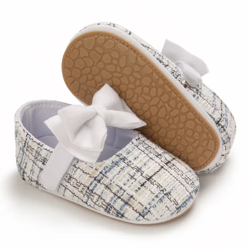 Spring Autumn Cotton Sole Baby Girl Shoes Newborn Toddler Bow Love First Walkers Anti-slip Baby Casual Shoes Moccasins