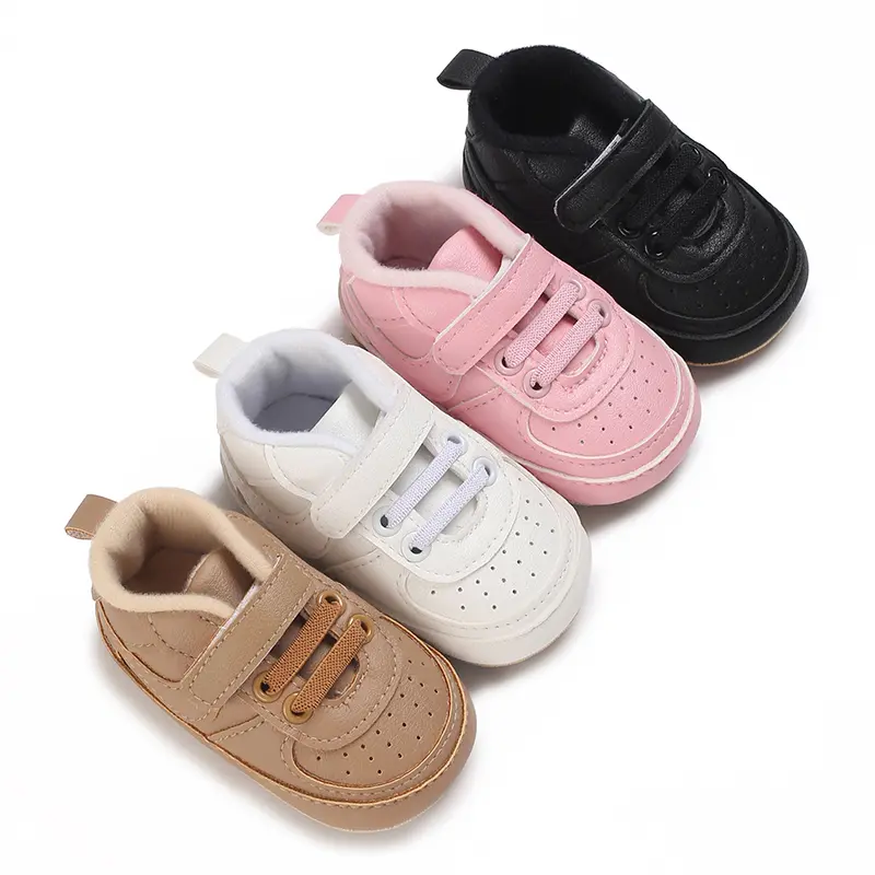 Baby Shoes Boys Girls Infant Sneakers Non-Slip Soft Rubber Sole Toddler Crib First Walker Lightweight Shoes