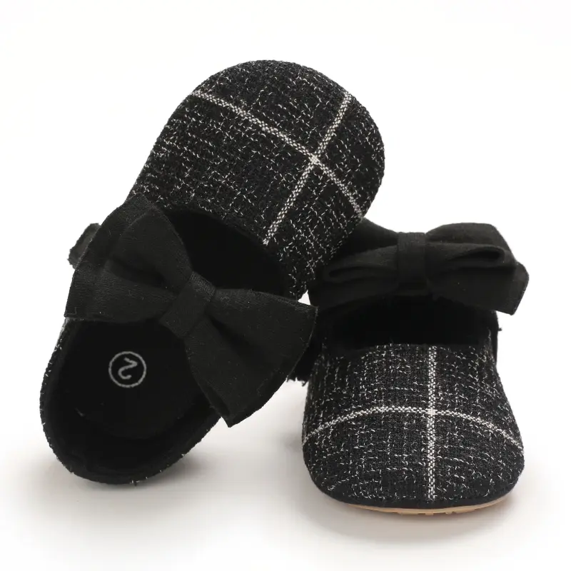 Spring Autumn Cotton Sole Baby Girl Shoes Newborn Toddler Bow Love First Walkers Anti-slip Baby Casual Shoes Moccasins