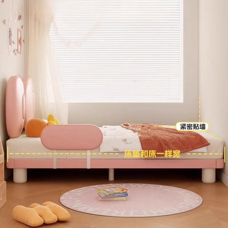 Princess Soft Girls Bed Kids Modern Design Space Saving Children Beds Single Loft Camas De Dormitorio Furniture For Bedroom