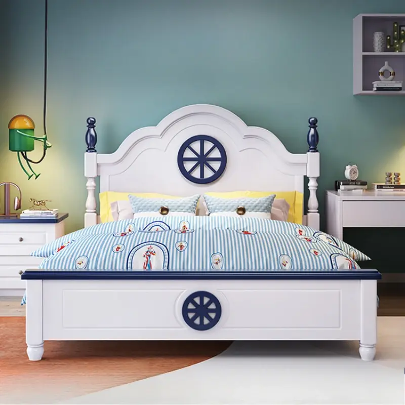 Design Wood Modern Bed Loft Toddler Boys Baby Single Children Beds Frames Luxury Camas De Dormitorio Bedroom Set Furniture