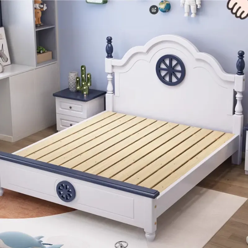 Design Wood Modern Bed Loft Toddler Boys Baby Single Children Beds Frames Luxury Camas De Dormitorio Bedroom Set Furniture