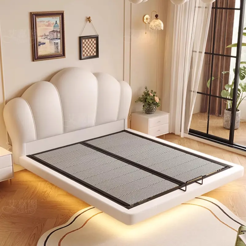 Design Princess Soft Double Bed Kids Modern Girls Storage Children Bed Single Queen Lit De Chambre A Coucher Home Furniture