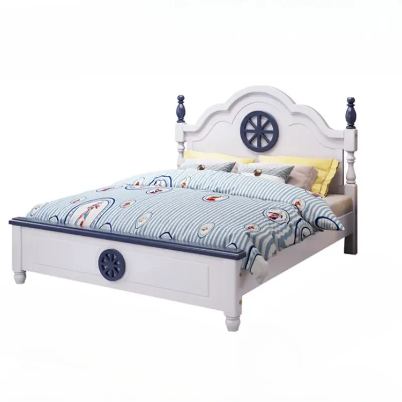 Design Wood Modern Bed Loft Toddler Boys Baby Single Children Beds Frames Luxury Camas De Dormitorio Bedroom Set Furniture