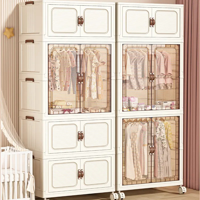 Luxury Modular Wardrobes Aesthetic Quiet Nordic Shelves Clothes Wardrobes Living Room Display Guarda Roupa Furniture Home