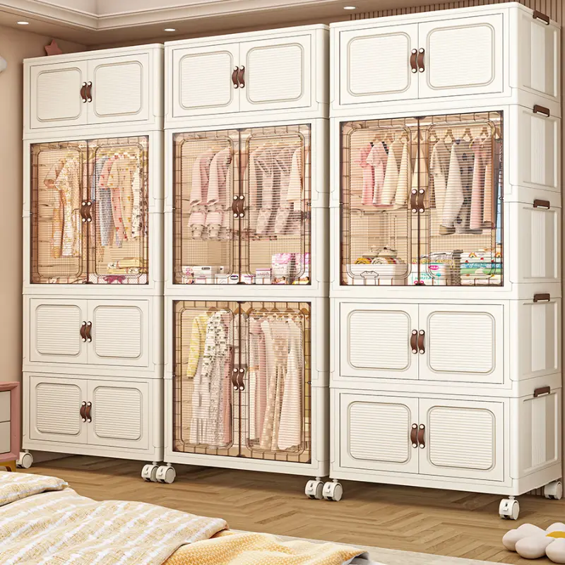 Luxury Modular Wardrobes Aesthetic Quiet Nordic Shelves Clothes Wardrobes Living Room Display Guarda Roupa Furniture Home