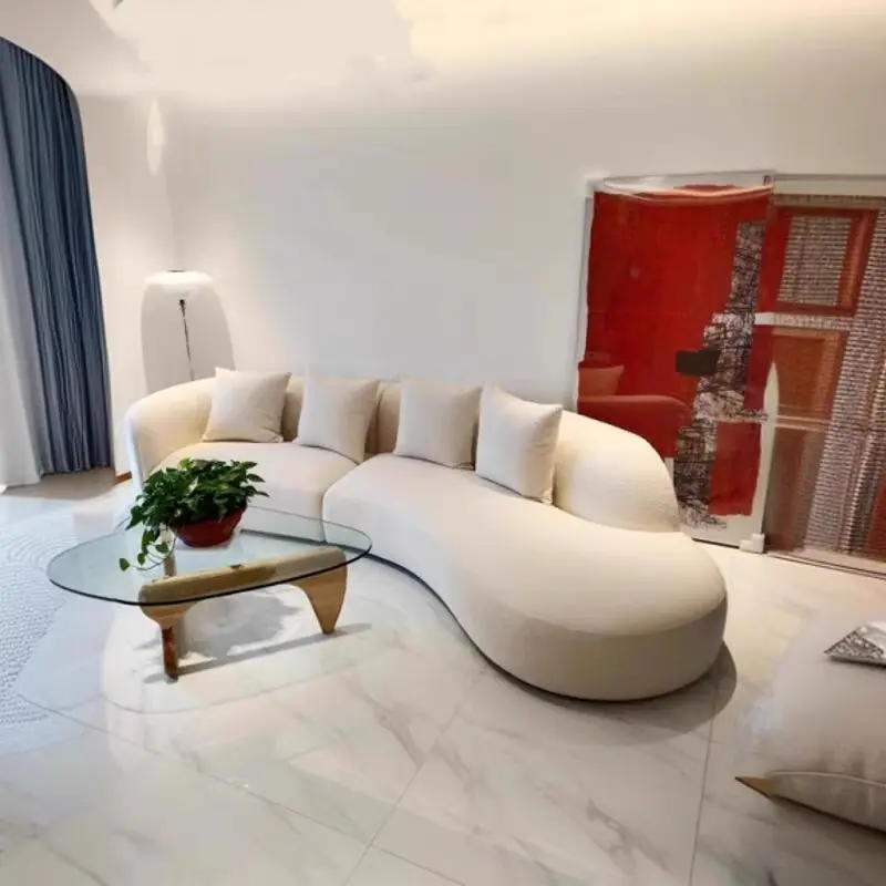 Designer Modern Nordic Sofas Love Seats Aesthetic Floor Hotel Sofa House Luxury Couch Wohnzimmer Furniture For Living Room