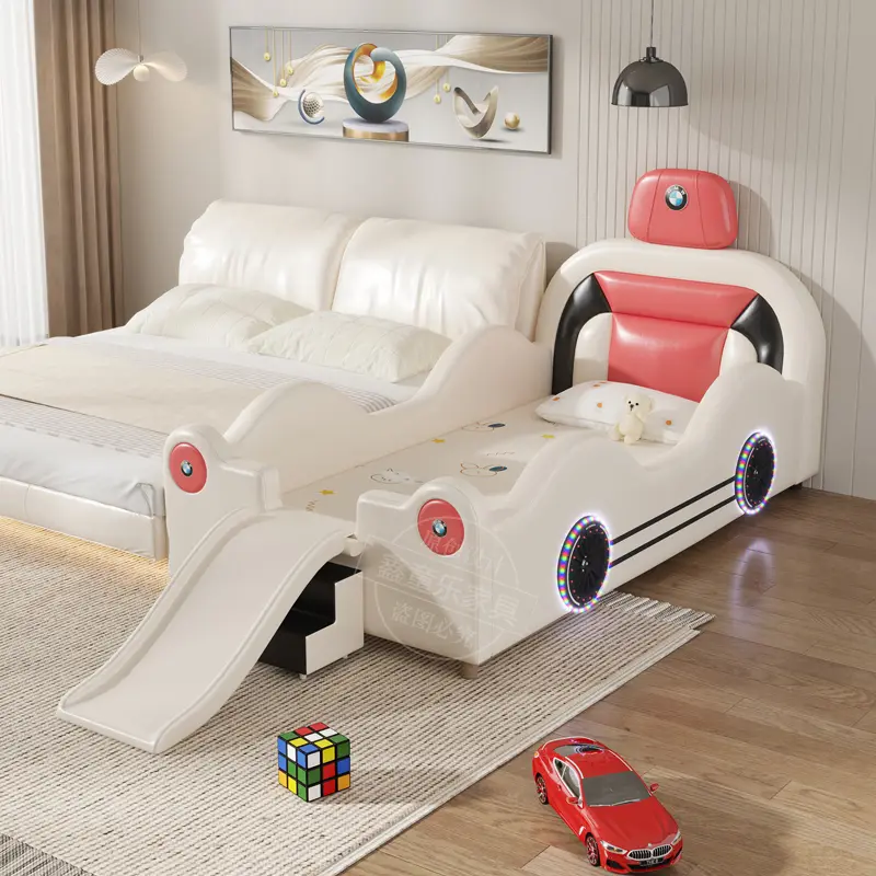Design Wood Modern Children Bed Luxury Girls Boys Space Saving Children Beds Baby White Camas De Dormitorio Bedroom Furniture
