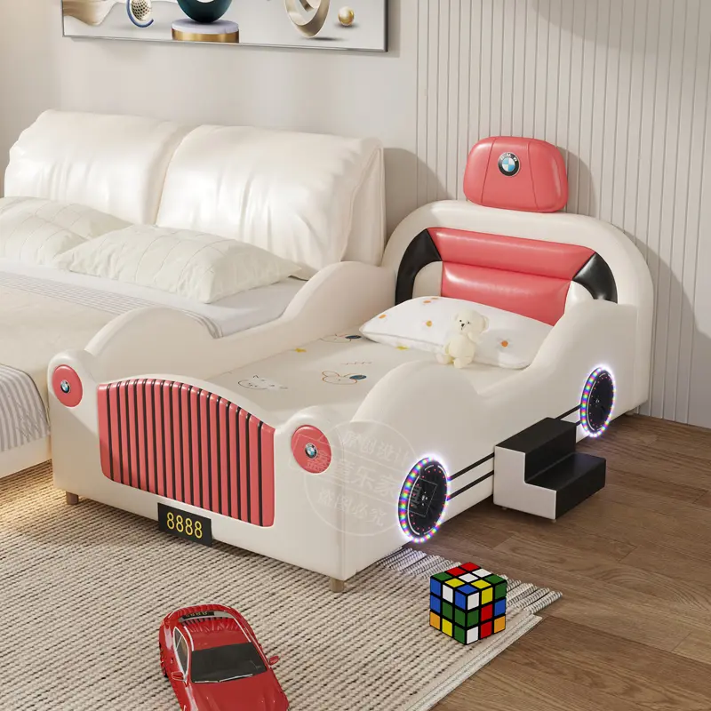 Design Wood Modern Children Bed Luxury Girls Boys Space Saving Children Beds Baby White Camas De Dormitorio Bedroom Furniture