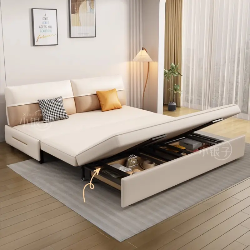 Dual Use Modern Sofa Recliner Sleep Foldable Nordic Floor Sofa Lounge Loveseat Divano Letto Matrimoniale Living Room Furniture